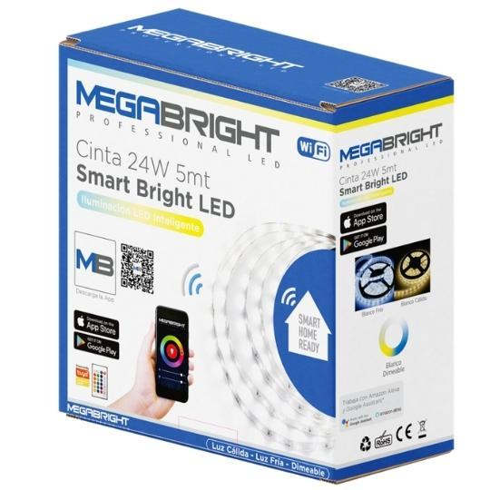 Cinta LED WiFi Blanca 24W 5m