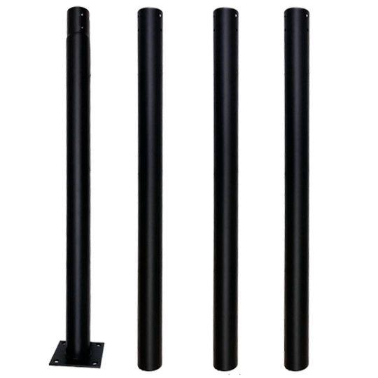 Poste Metálico 4 Metros – Negro